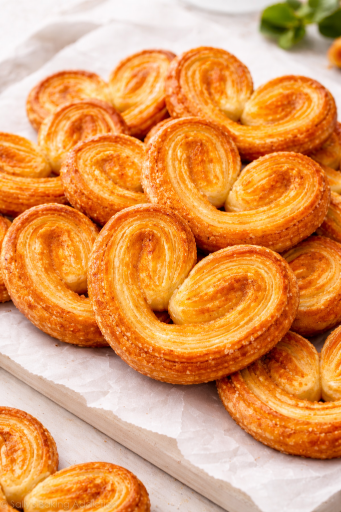 Crispy heart-shaped Vegan Palmiers French-style cookies - Vegan Cakes Atelier Thanisandra Bangalore